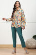 Rust Cotton Solid Regular Pants image number 0