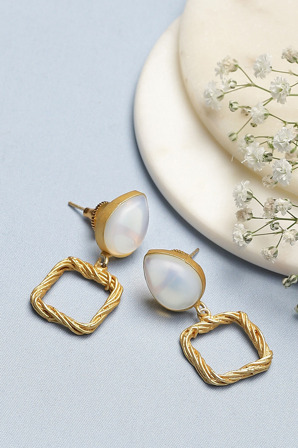 White Earrings image number 0