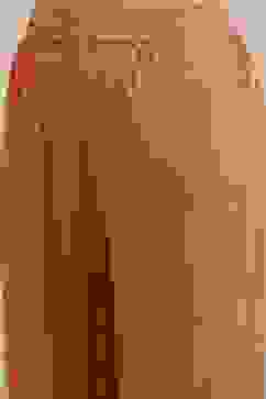 Orange Viscose Rayon Straight Printed Fusion Set image number 2