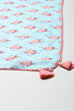 Pink Blue Cotton Flared Kurta Dhoti Salwar Suit Set image number 2
