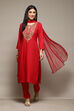 Lime Green LIVA Gathered Kurta Ankle Length Suit Set image number 0