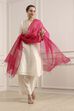 Fuchsia Polyester Yarndyed Dupatta image number 0