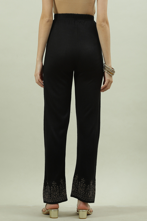 Deep Red Acrylic Pants image number 4