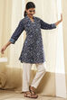 Indigo Straight Short Kurta image number 0
