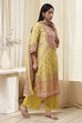 Green Modal Blend Straight Suit Set image number 5