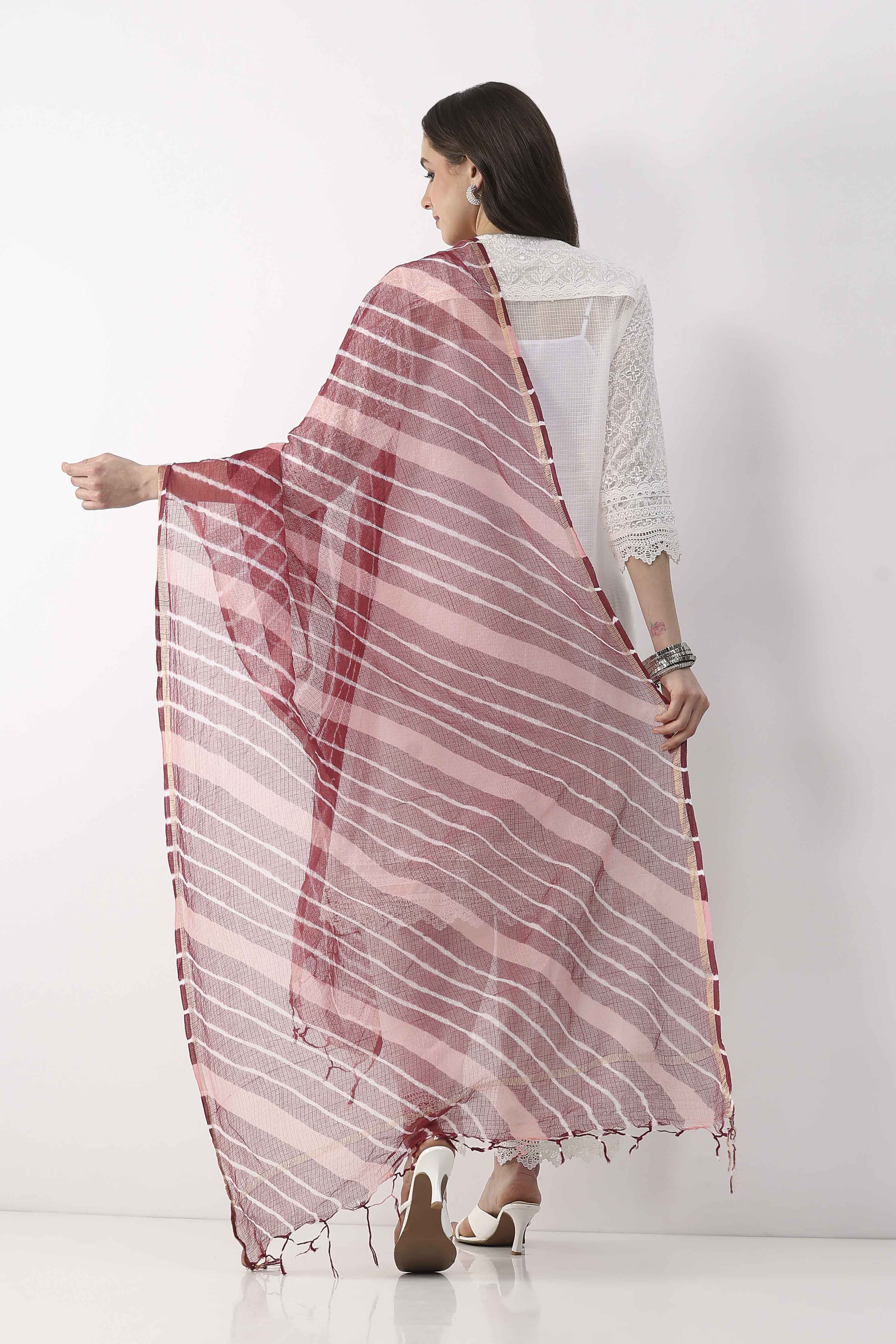 Maroon  Na Dupatta image number 2