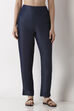 Blue Tencel Slim Pants image number 4