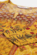 Mustard LIVA Straight Printed Kurta image number 1