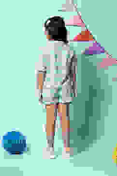 Turquoise Viscose Straight 2 Piece Set image number 4