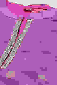 Pink & Purple Polyester Gathered Printed 2 Piece Set image number 1