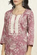 Purple Cotton Unstitched Suit Set image number 2