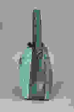 Green PU Tote Bag image number 4