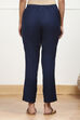 Rust Cotton Solid Regular Pants image number 5