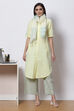 Lemon and Mint Cotton Fusion Wear Set image number 0