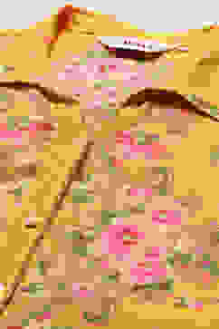 Yellow Cotton Straight Kurta image number 1