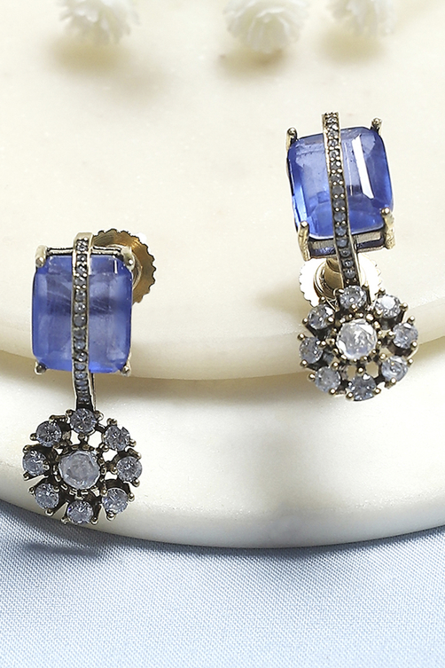 Blue Brass Drop & Danglers image number 0