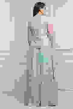 Powder Blue Cotton Printed Lehenga Set image number 4