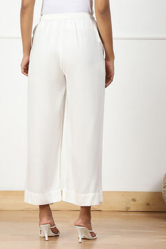 Off White Rayon Palazzo image number 5