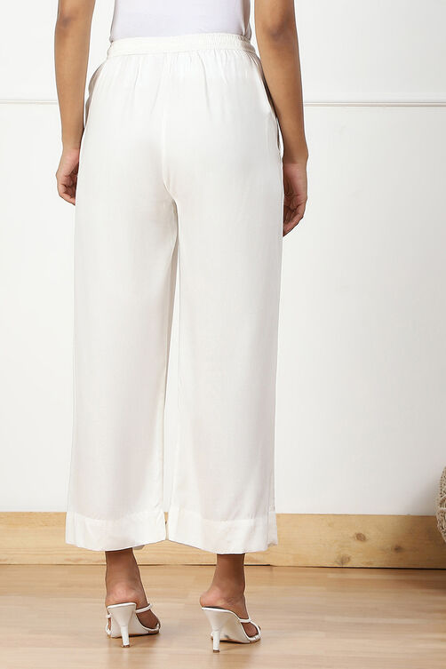Black Rayon Palazzo image number 5