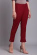 Green Bay Cotton Blend Solid Pant image number 3