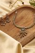 Mint Green Gold-Plated Brass Necklace Set image number 0