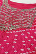 Orange Silk Blend Unstitched Suit set image number 2