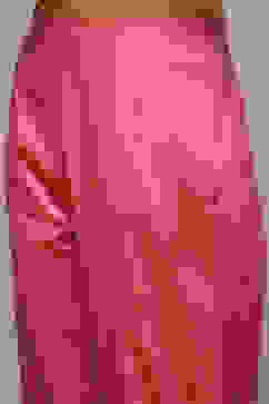 Pink Viscose Gathered Kurta Pants Suit Set image number 2