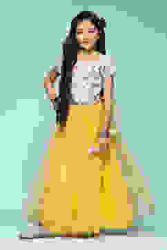 Multicolor Poly Viscose Lehenga Set image number 7