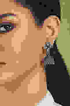 Green Brass Jhumka image number 1