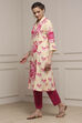 Pink Viscose Rayon A-Line Kurta image number 2