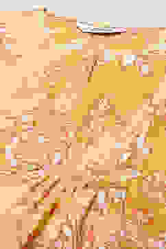 Yellow Cotton Straight Kurta image number 1