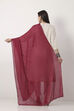 Maroon White Cotton Dupatta image number 2