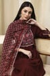 Brown Rayon Viscose Narrow Suit Set image number 7