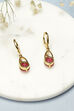 Red Brass Earrings image number 2