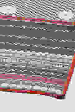 Beige and Black Pure Cotton Anarkali Suit Set image number 4