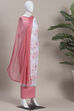 Ochre Cotton Rajasthani Print Unstitched Suit Set image number 4