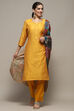 Green Cotton Unstitched Suit set image number 8