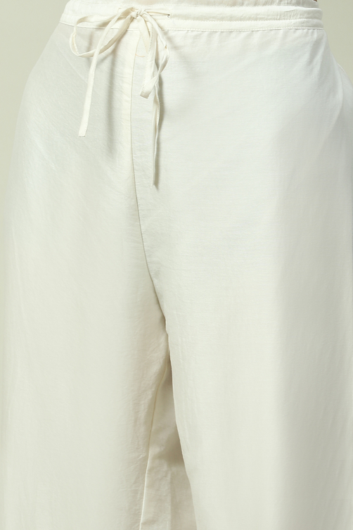 Turquoise Straight Kurta Palazzo Suit Set image number 2