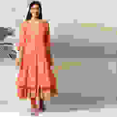 Coral Art Silk Anarkali Kurta Churidar Set image number 6