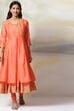 Blue Art Silk Anarkali Kurta Churidar Set image number 6