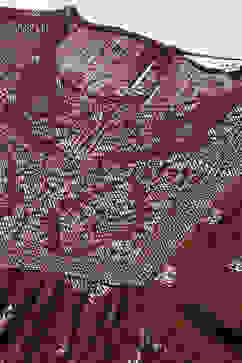 Brown Rayon A-Line Printed Kurta image number 1