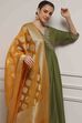 Fuchsia Polyester Blend Anarkali Embroidered Suit Set image number 7