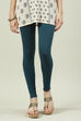 Black Cotton Blend Solid Leggings image number 3