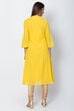 Blue Cotton And Viscose A-Line Solid Kurta image number 5