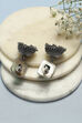 Green Brass Earrings image number 2