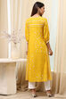 Pink Modal Blend A-Line Printed Kurta image number 3