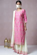 Pink Cotton Silk Kurta Sharara Kurta Sharara Suit Set image number 3