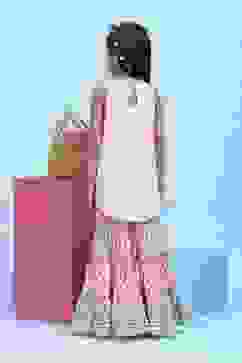 Pink Cotton Printed Straight Suit Set image number 4