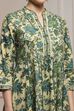 Green Cotton Anarkali Printed Suit Set image number 1