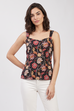 Black Cotton Straight Top image number 1